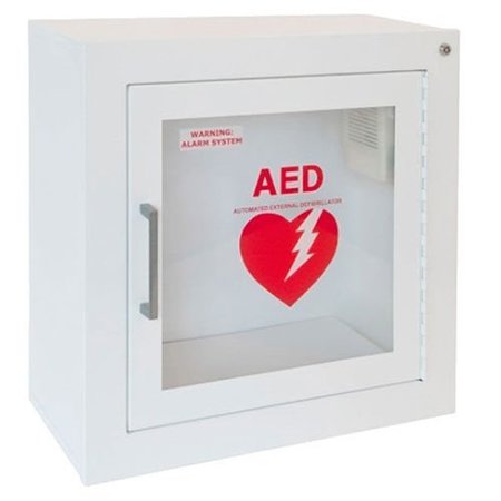 JL INDUSTRIES / ACTIVAR Steel AED Cabinet, Surface Mount, Audible Alarm 1413F12